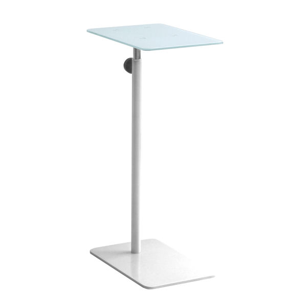 שולחן עם מגש זכוכית ושינוי גובה