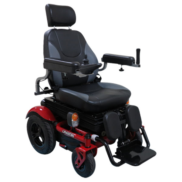 כסא גלגלים ממונע עם מושב מתרומם