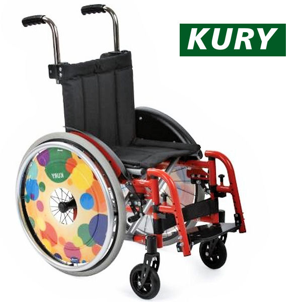 כסא גלגלים לילדים - קל צבעוני ומתקפל