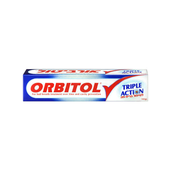 משחת שיניים אורביטול טריפל אקשן